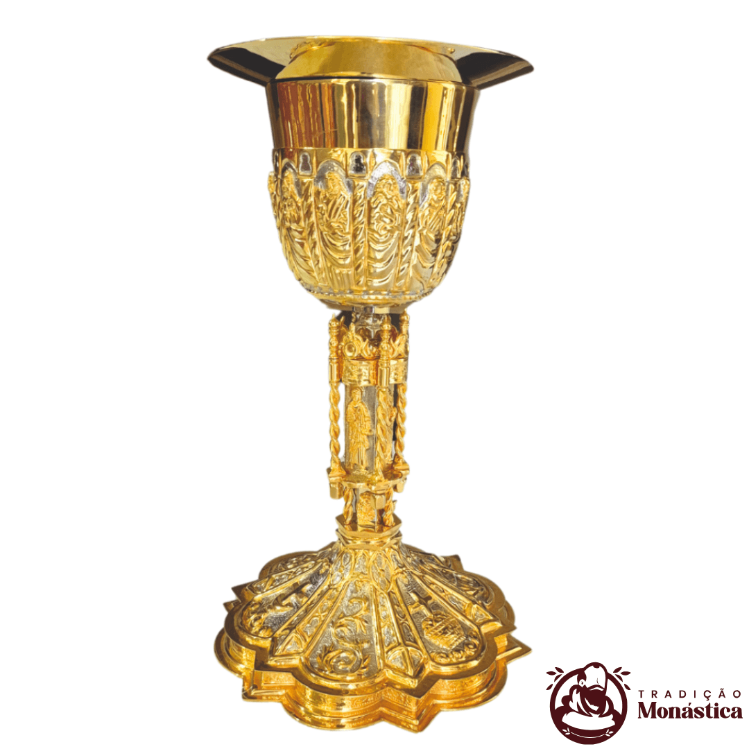 Cálice Gótico banhado em Ouro e Níquel - Apóstolos - 1