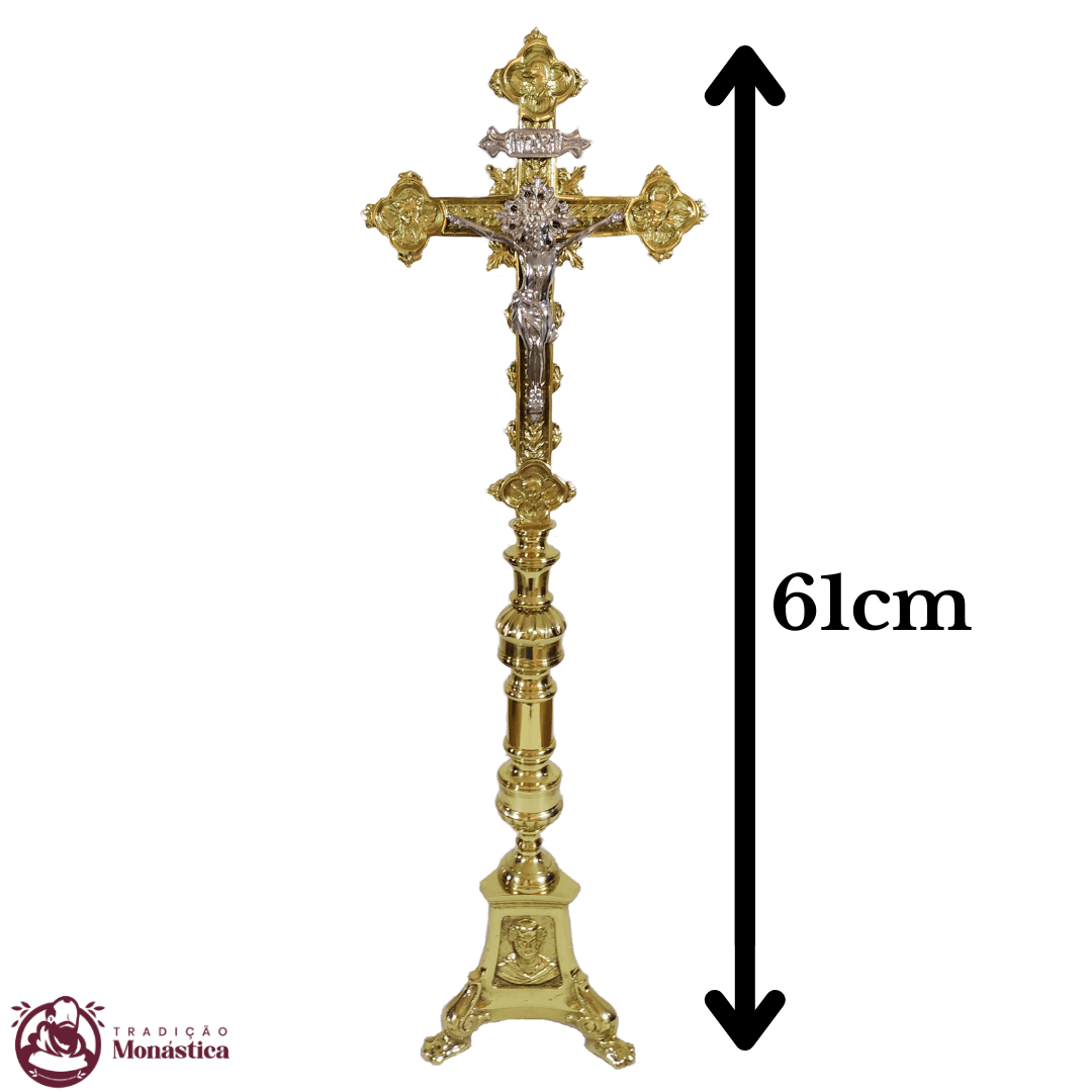 Cruz de Altar - Base JMJ Grande - feito em Bronze - 2