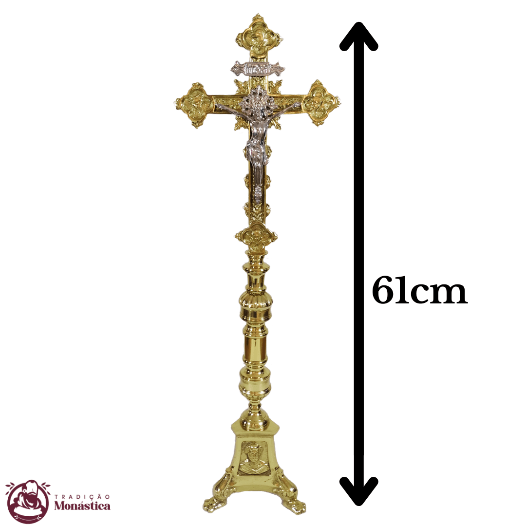 Cruz de Altar - Base JMJ Grande - feito em Bronze - 2