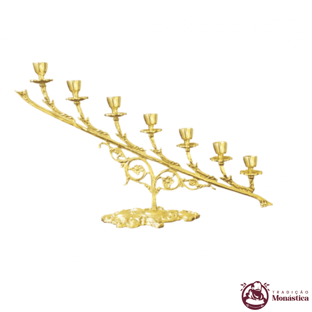 Castiçal/Candelabro 7 Velas - feito em Bronze - 1