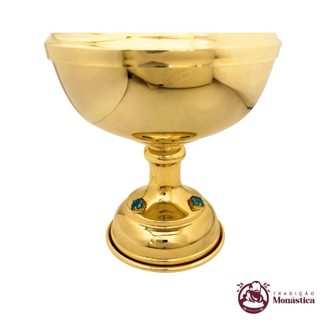 Conjunto de Cálice e Âmbula com Detalhes em Pedras - Pequeno - 5