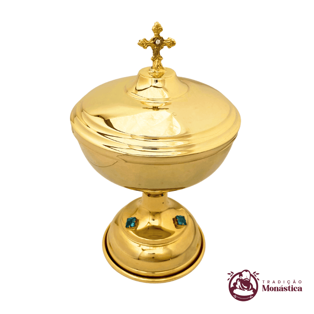 Conjunto de Cálice e Âmbula com Detalhes em Pedras - Pequeno - 4