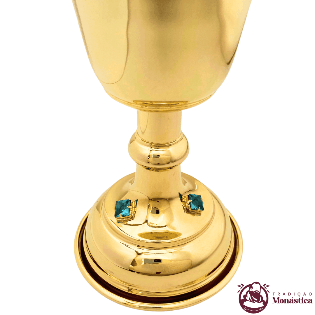 Conjunto de Cálice e Âmbula com Detalhes em Pedras - Pequeno - 3