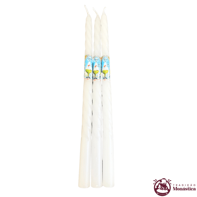 Conjunto de 3 Velas de Batismo Conjunto de 3 Velas de Batismo