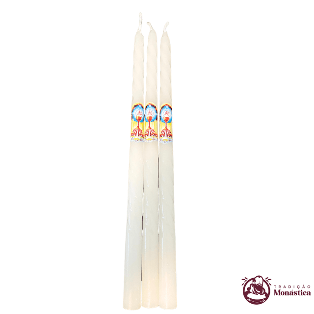 Conjunto de 3 Velas de Primeira Eucaristia Conjunto de 3 Velas de Primeira Eucaristia