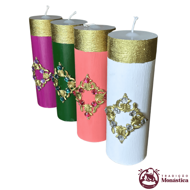 Conjunto de Velas do Advento - 20x7cm - Modelo Av07 Conjunto de Velas do Advento - 20x7cm - Modelo Av07