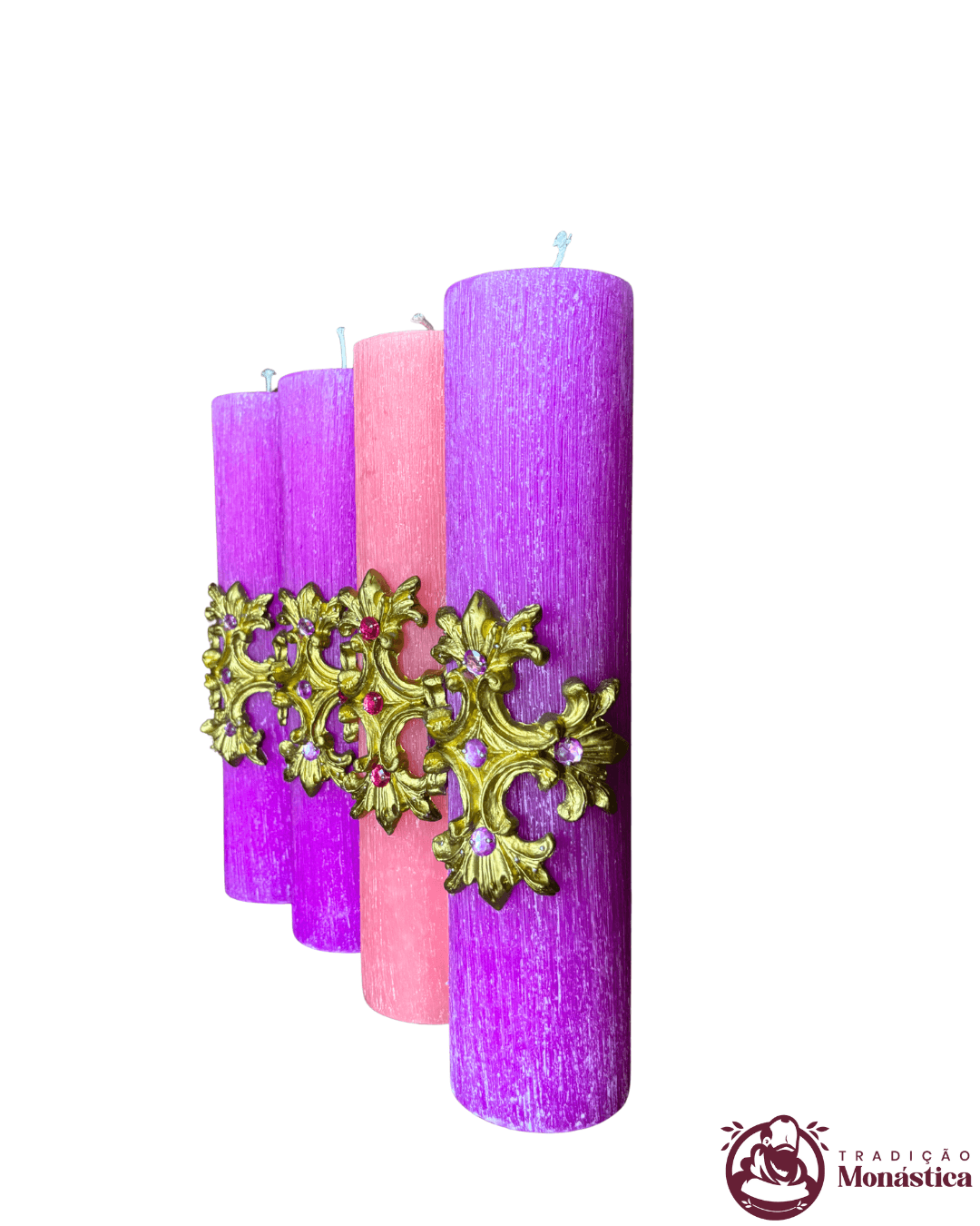 Conjunto de Velas do Advento - 30x7cm - Modelo Av03 - 3
