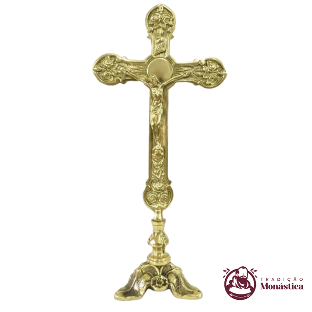 Cruz Pequena de Altar - feito em Bronze Cruz Pequena de Altar - feito em Bronze