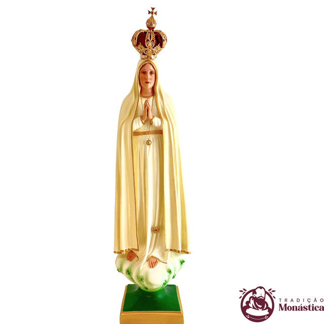 Imagem Escultura Nossa Senhora de Fátima 120cm Imagem Escultura Nossa Senhora de Fátima 120cm