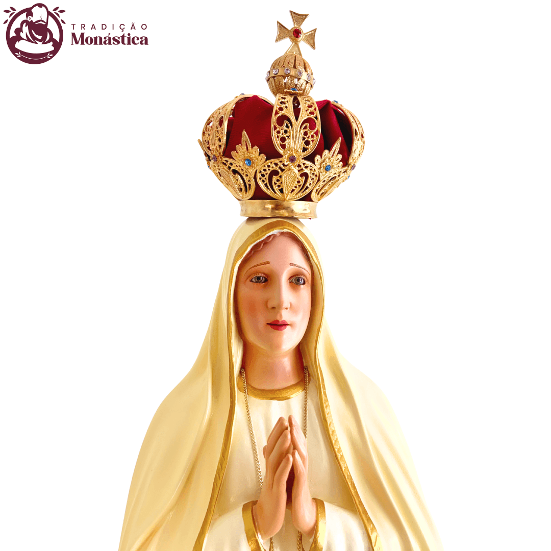 Imagem Escultura Nossa Senhora de Fátima 120cm - 3