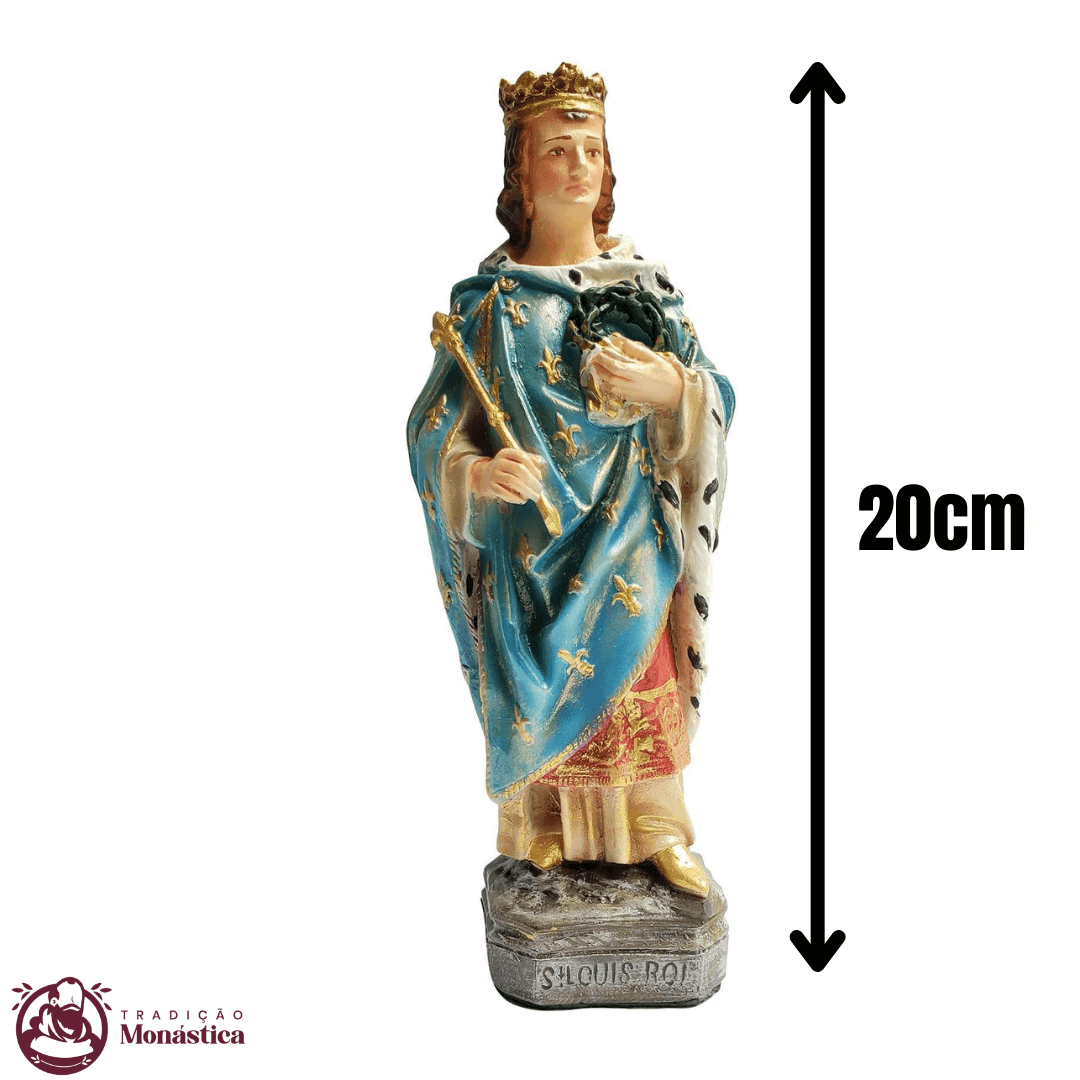 Imagem Escultura São Luis IX Rei da França - Policromado - 4