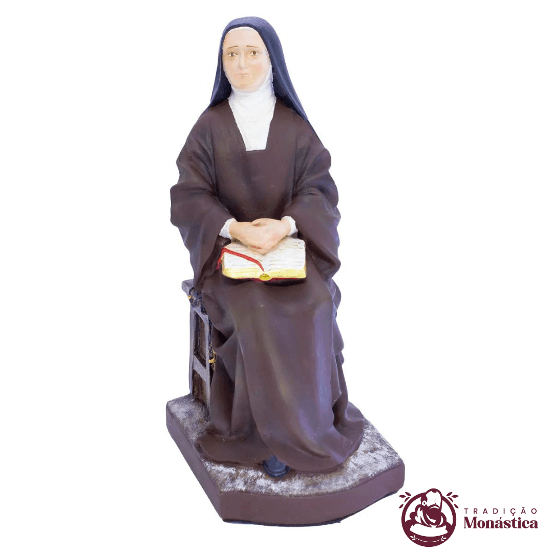 Imagem Santa Teresinha do Menino Jesus Sentada Policromada Imagem Santa Teresinha do Menino Jesus Sentada Policromada