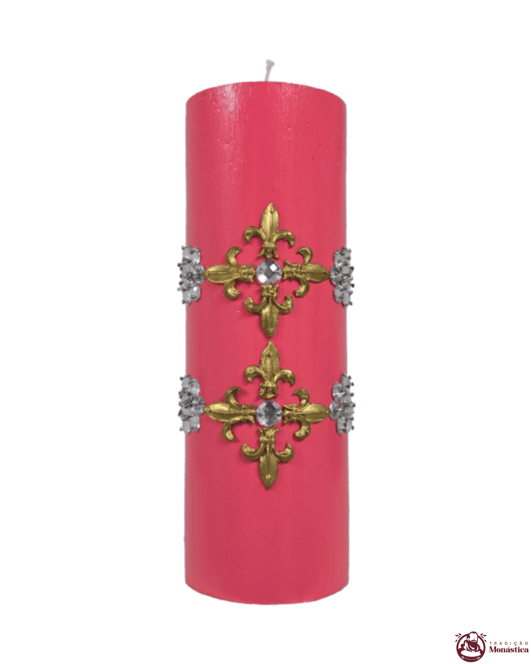 Kit de Velas do Advento com Cruz Dourada - 20x7cm - 5