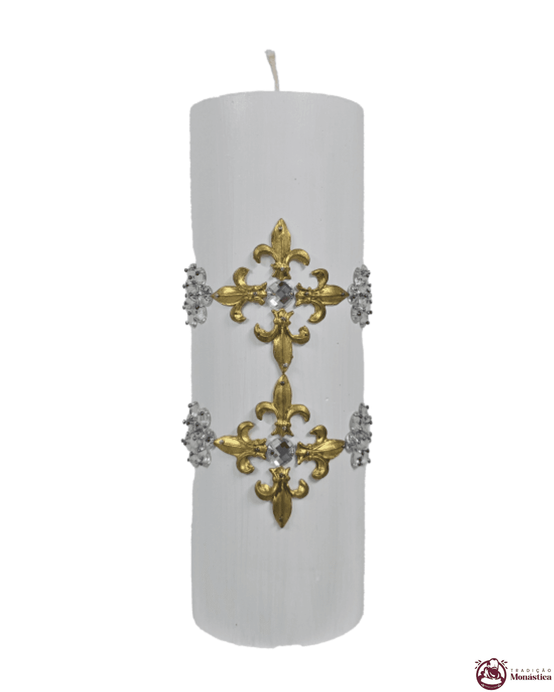 Kit de Velas do Advento com Cruz Dourada - 20x7cm - 6