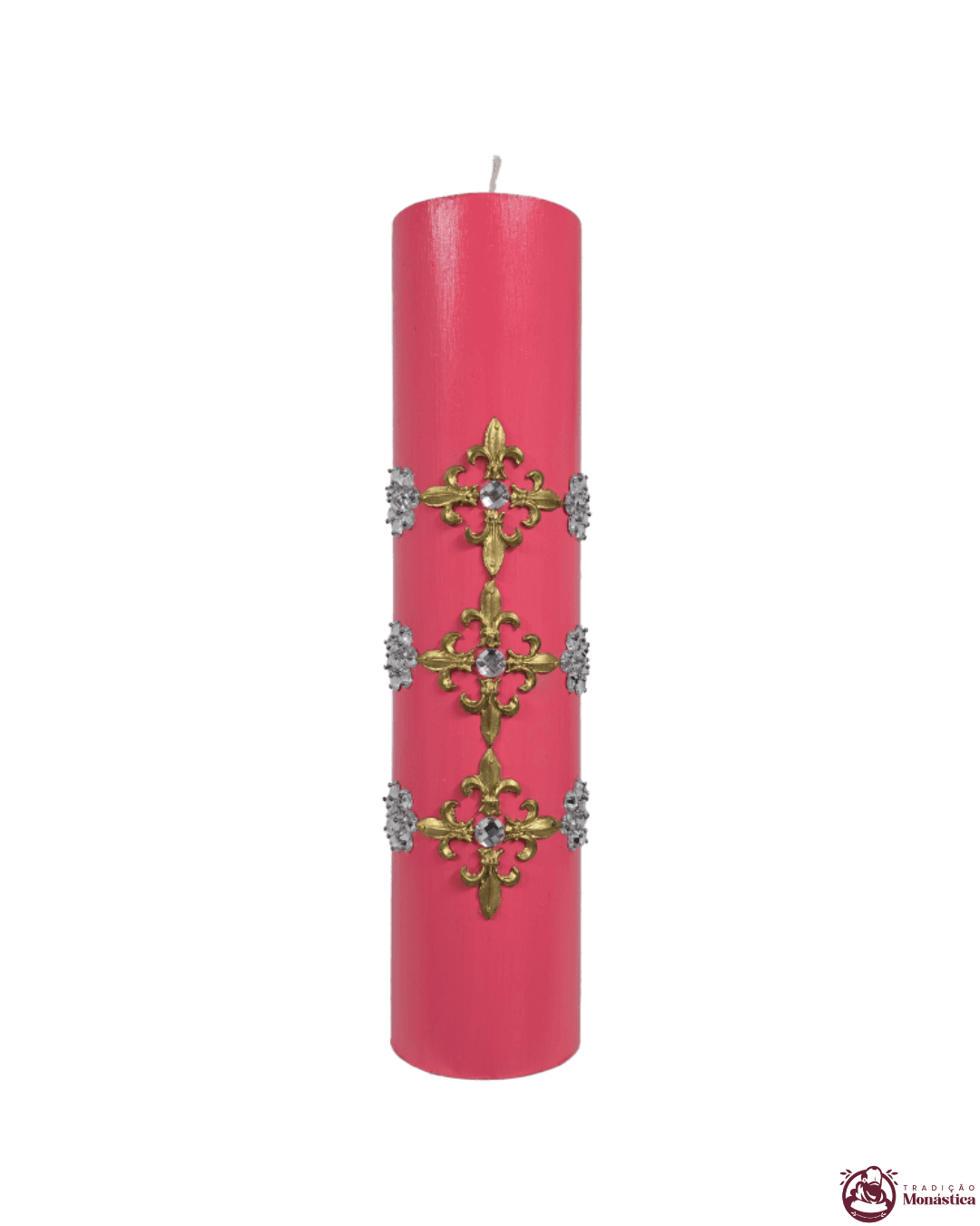 Kit de Velas do Advento com Cruz Dourada - 30x7cm - 5