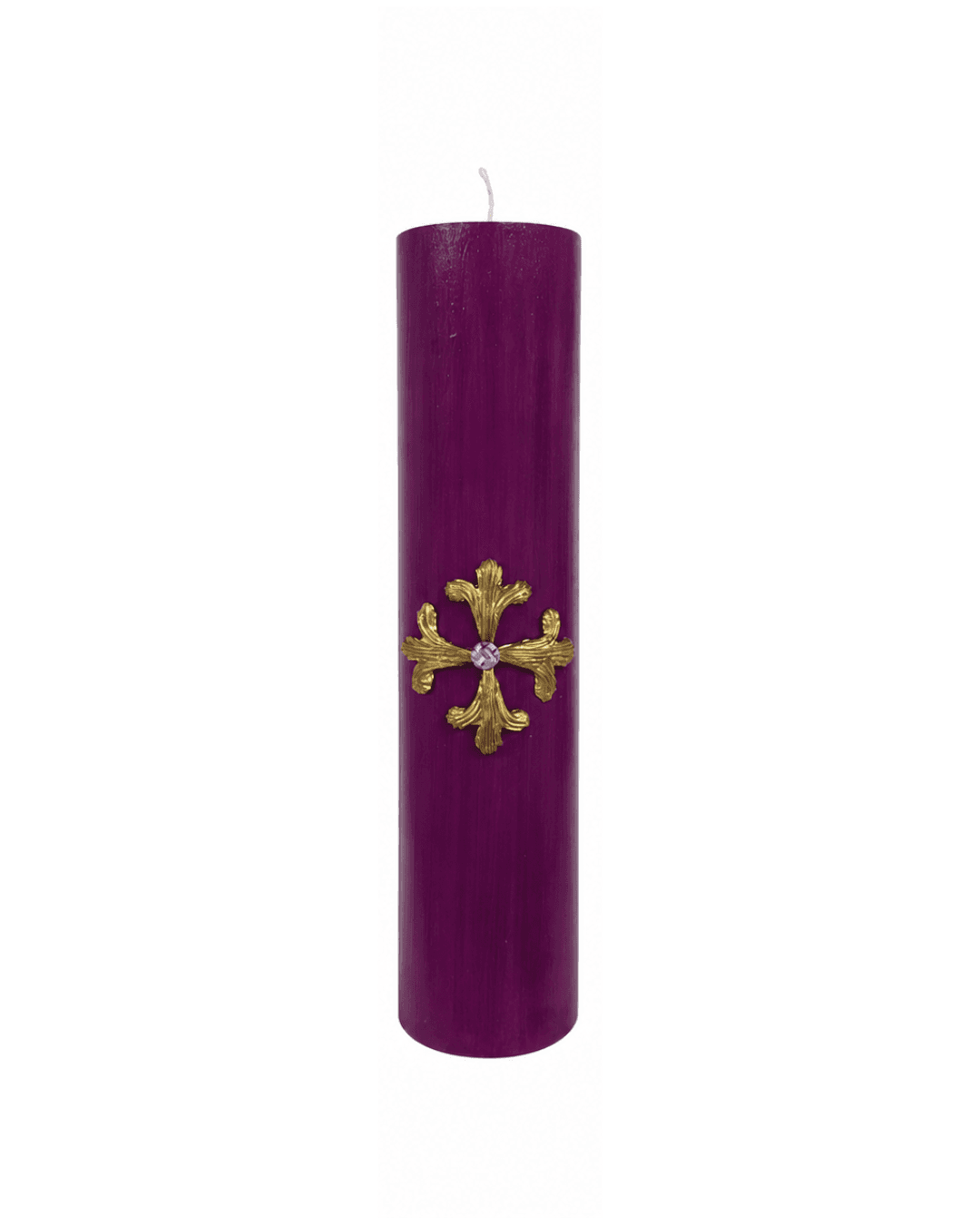 Kit de Velas do Advento com Cruz Dourada - 30x7cm - 4