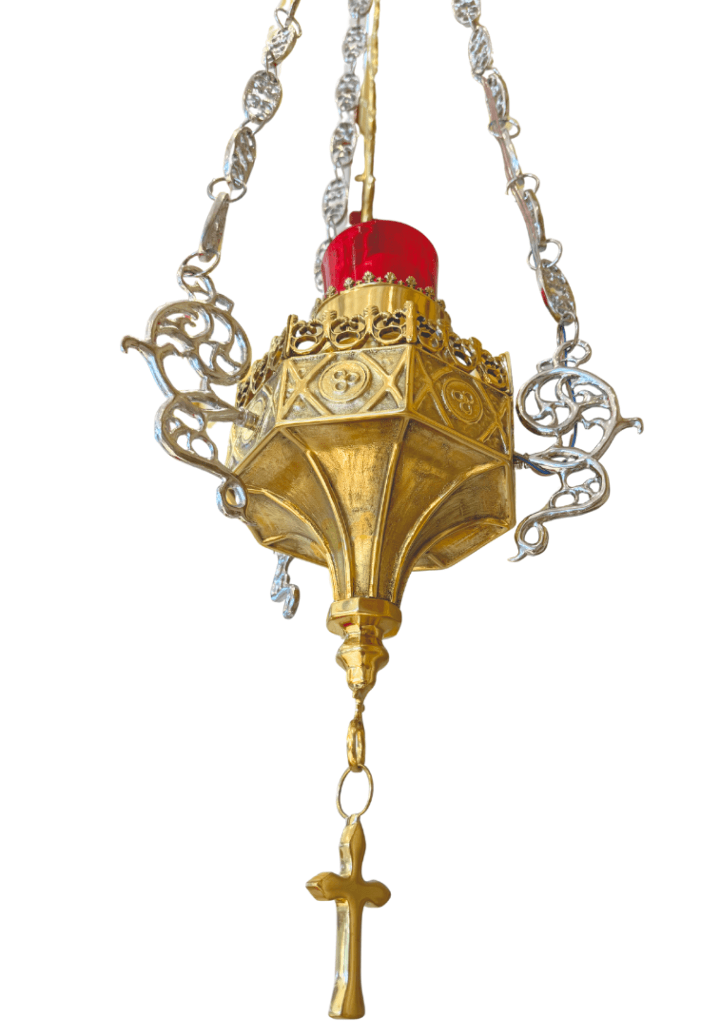 Lâmpada do Santíssimo Gótica - Em Metal - 5