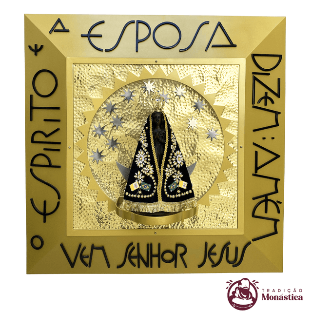 Nicho de Nossa Senhora Aparecida Feito em Metal - 90 x 90cm Nicho de Nossa Senhora Aparecida Feito em Metal - 90 x 90cm