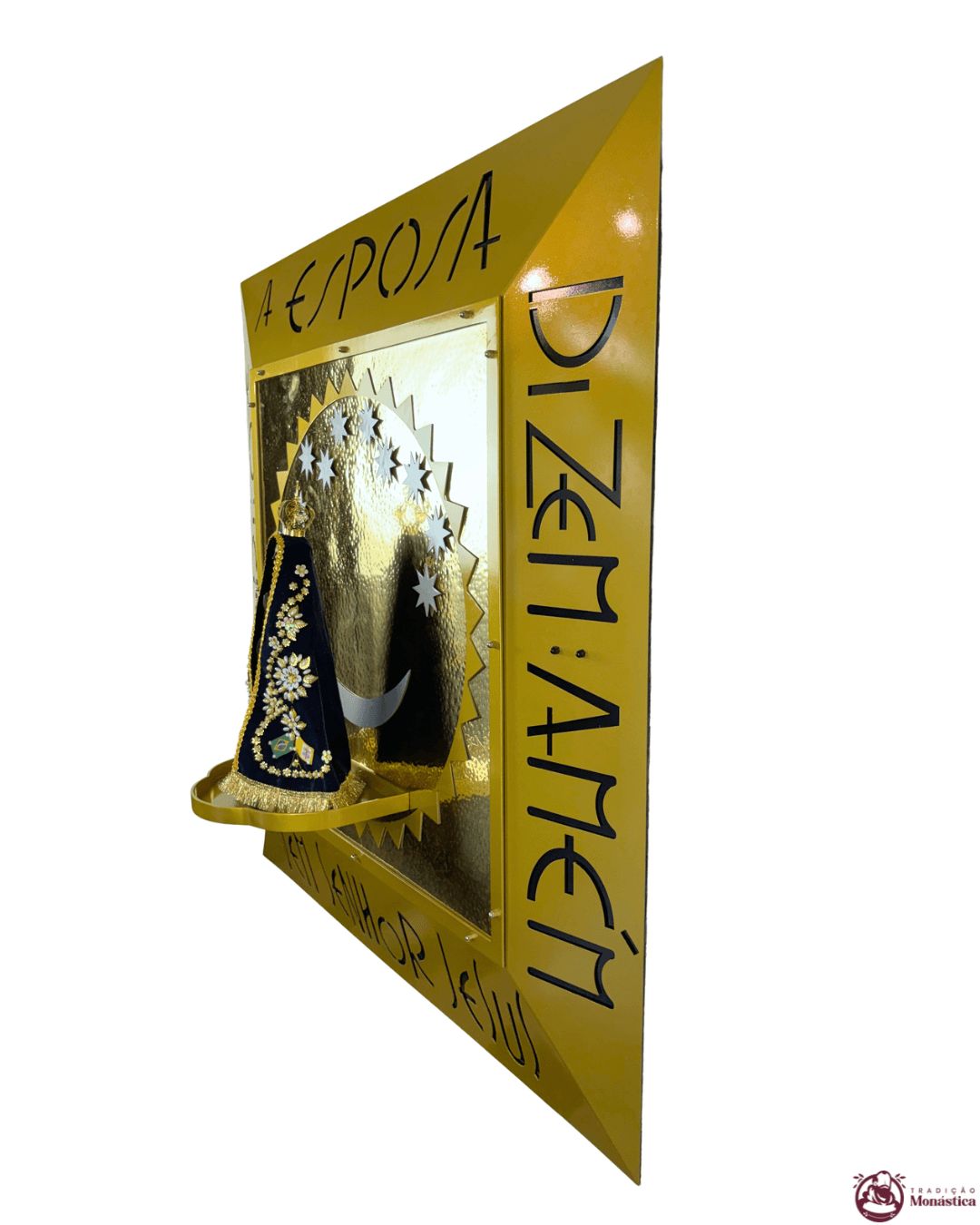 Nicho de Nossa Senhora Aparecida em Metal - 90x90cm - 3