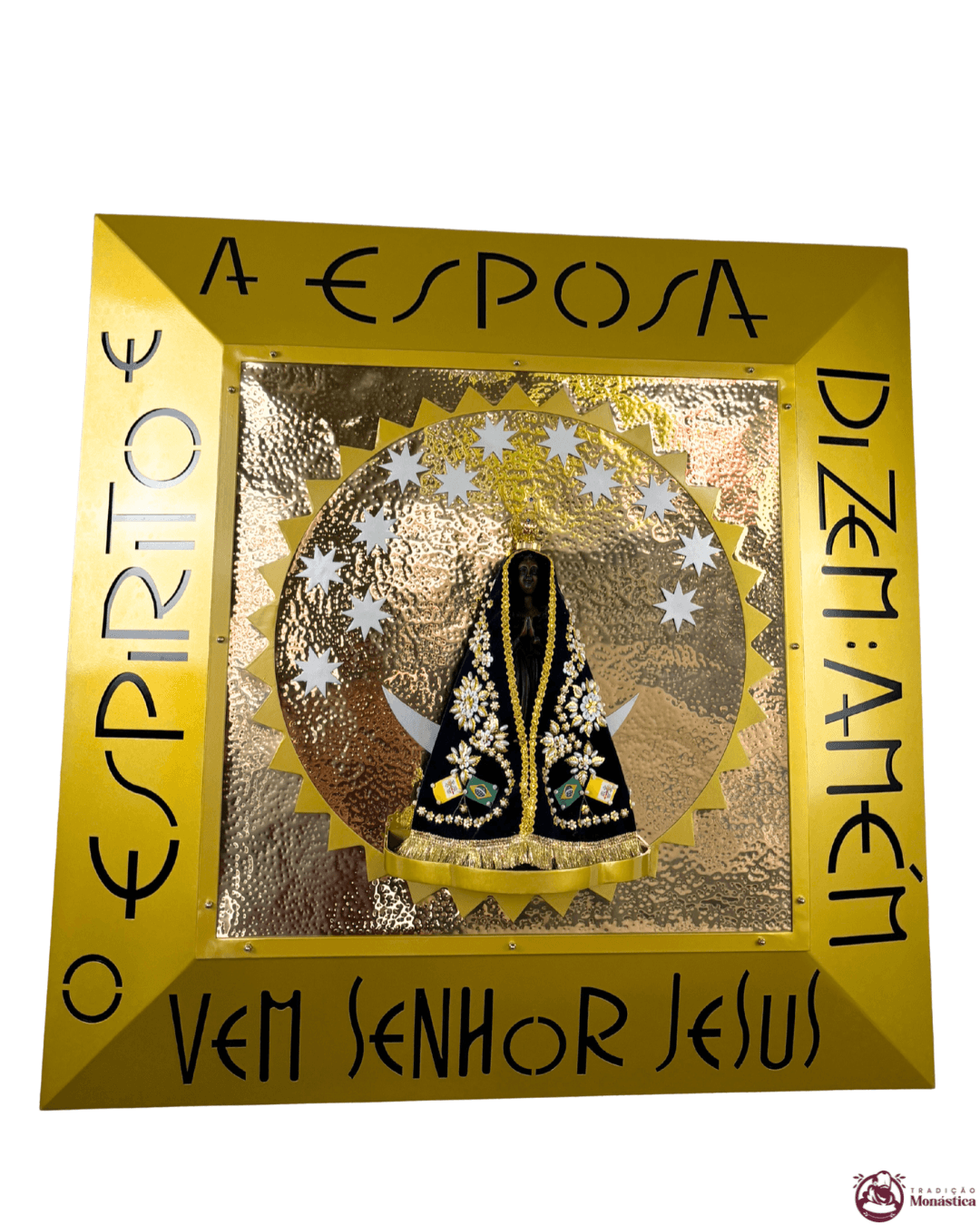 Nicho de Nossa Senhora Aparecida em Metal - 90x90cm - 4