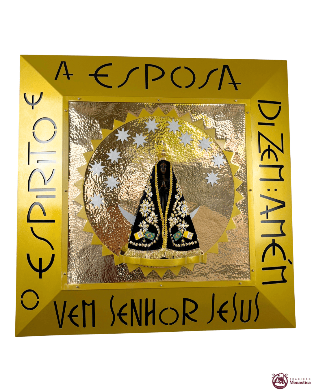 Nicho de Nossa Senhora Aparecida em Metal - 90x90cm - 1