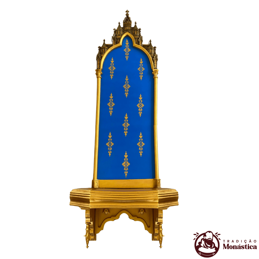 Oratório Peanha Gótica Castelo - Para Imagem de 70 à 100cm - 1