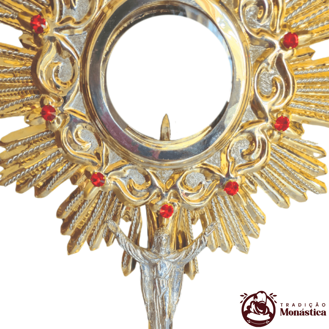 Ostensório Cinzelado - Com Banho em Ouro - 2