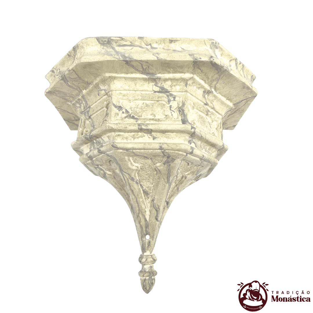 Peanha Feita de Resina tom Marmorizado para Imagem de 70cm à 1metro Peanha Feita de Resina tom Marmorizado para Imagem de 70cm à 1metro