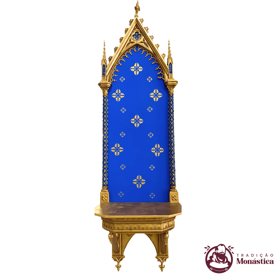 Peanha Oratório Gótico 260cm Azul - 1