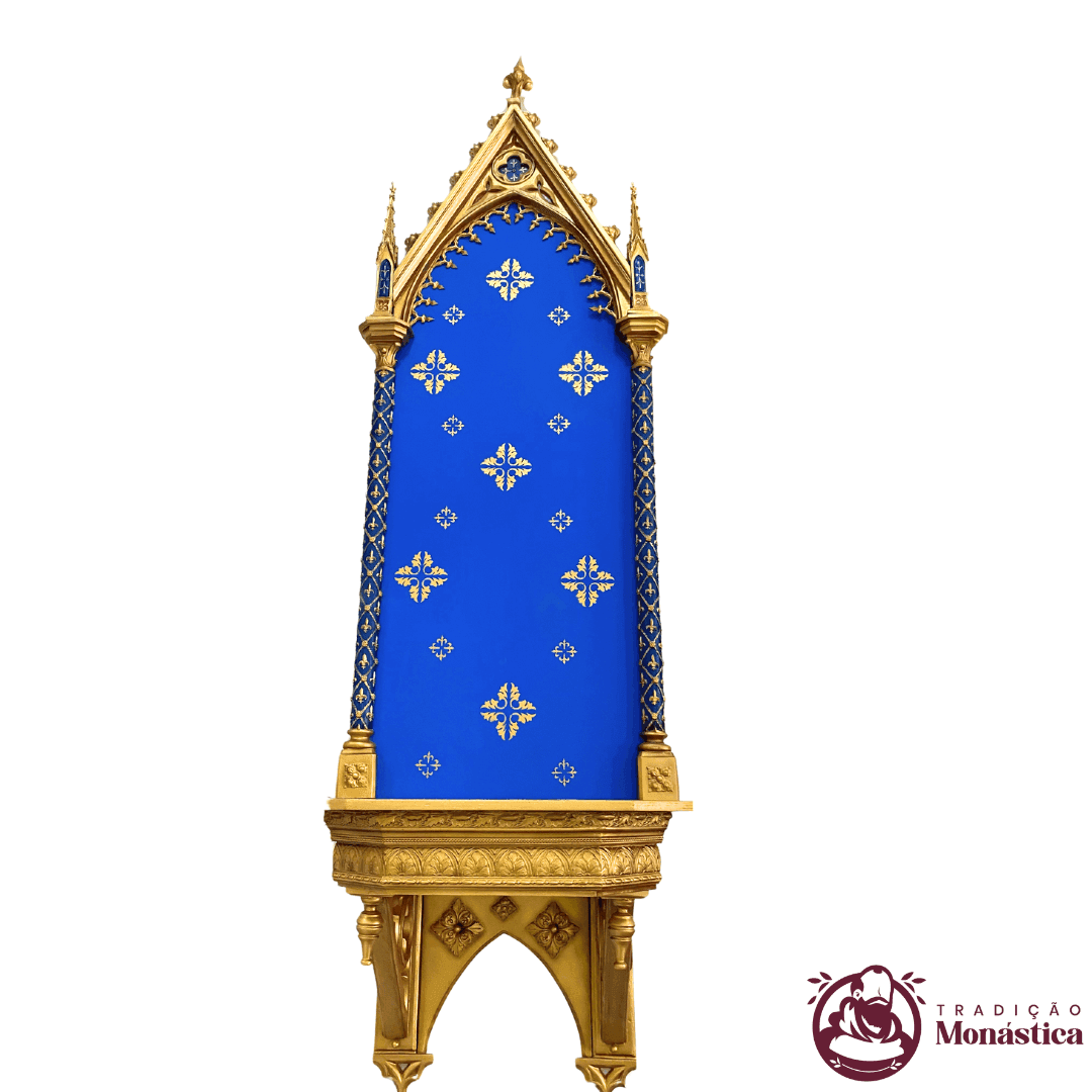 Peanha Oratório Gótico 260cm Azul - 2
