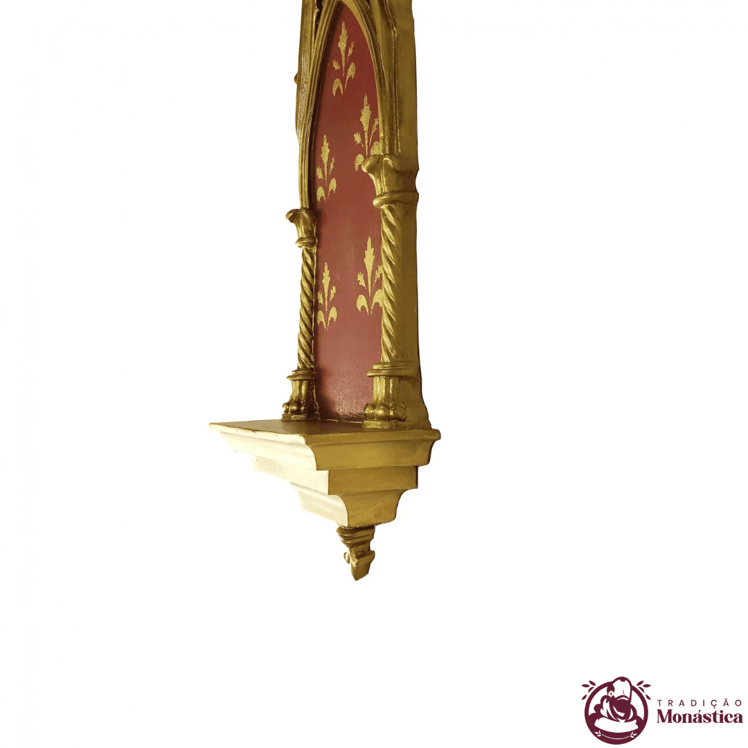 Peanha Oratório Gótico 45cm Vermelha - 7