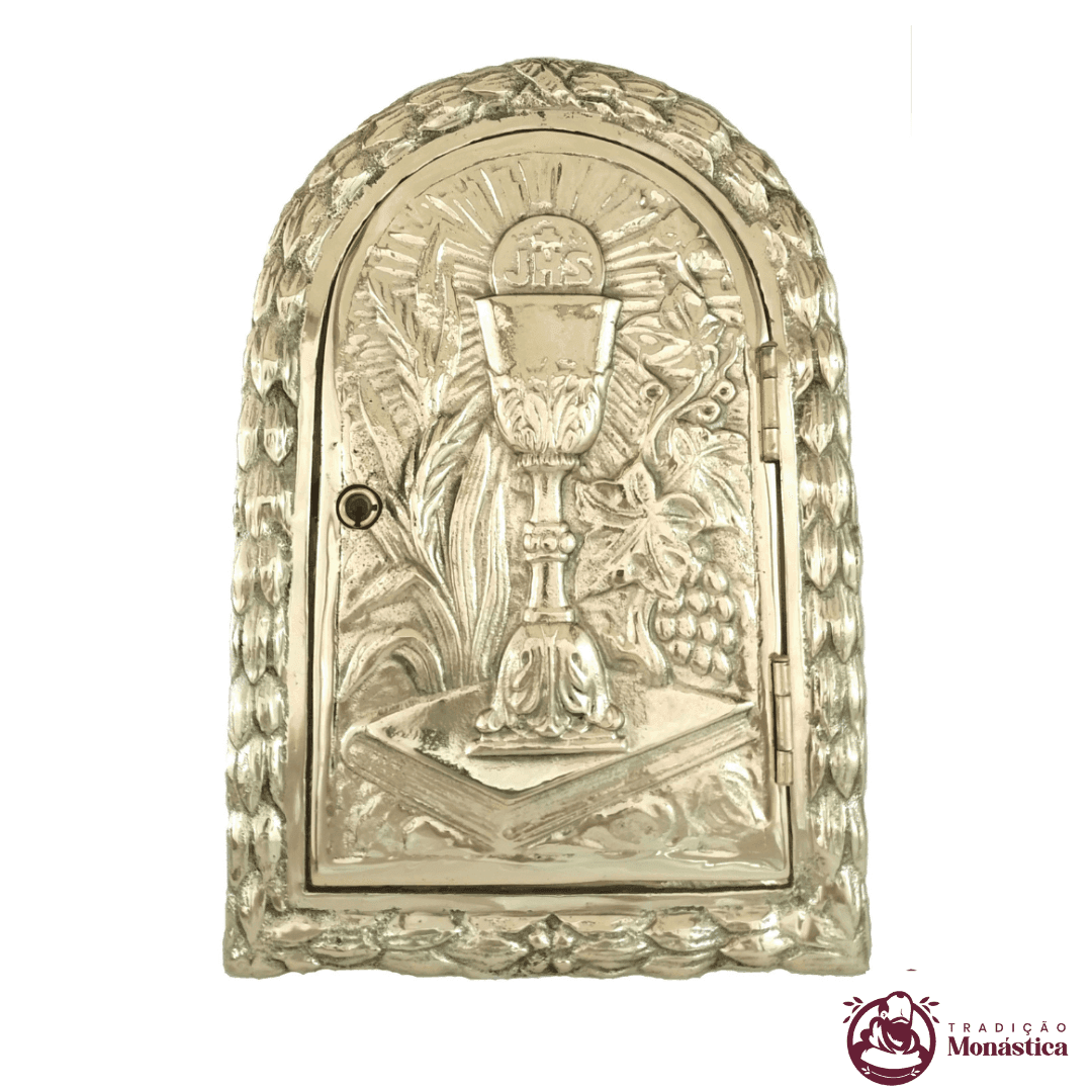 Porta de Sacrário Feita Em Bronze - Igrejas e Capelas - 31x21 - 1