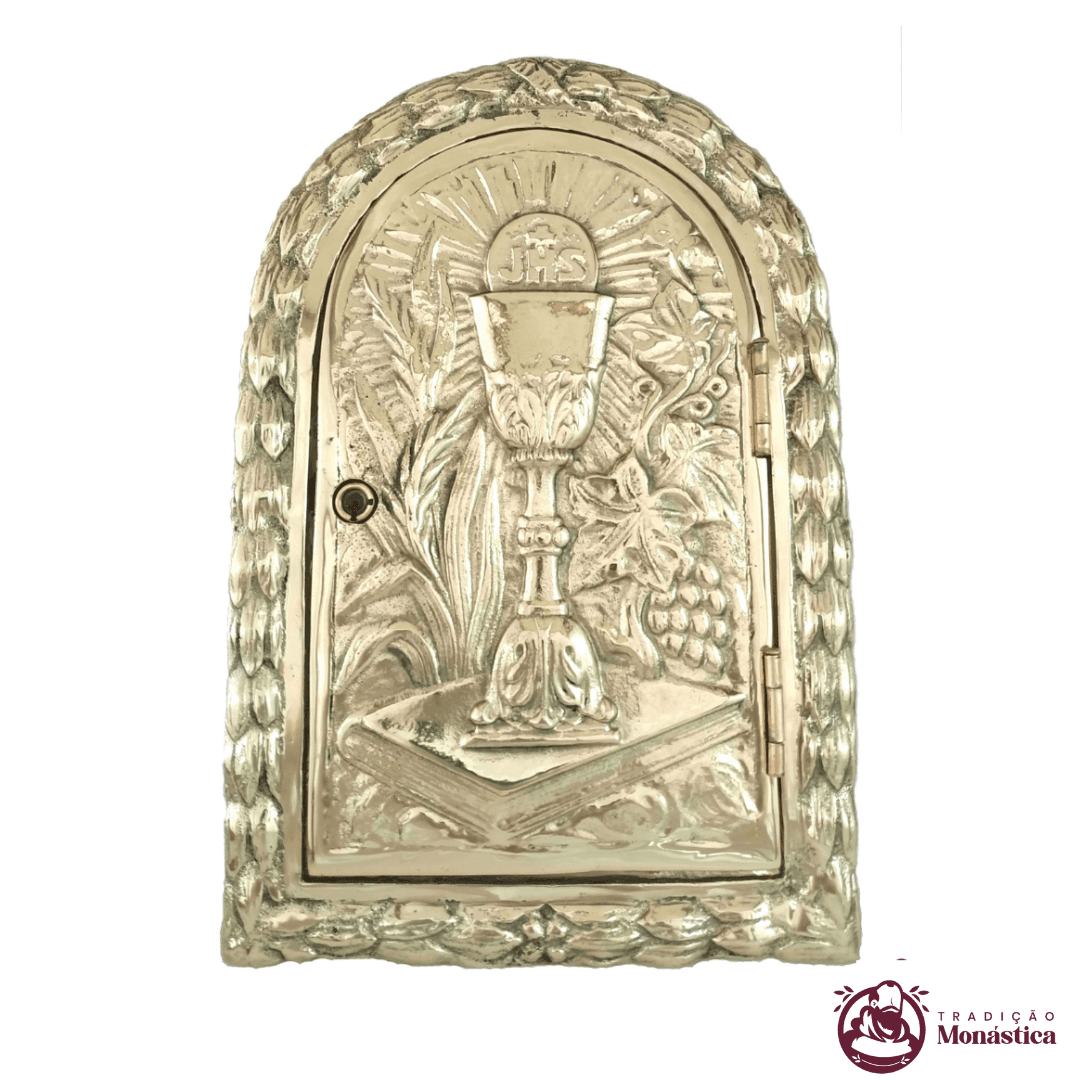 Porta de Sacrário Feita Em Bronze - Igrejas e Capelas - 31x21 Porta de Sacrário Feita Em Bronze - Igrejas e Capelas - 31x21