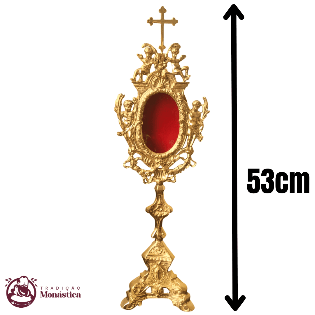 Relicário estilo Barroco com Detalhes de Anjos - 53cm - 4
