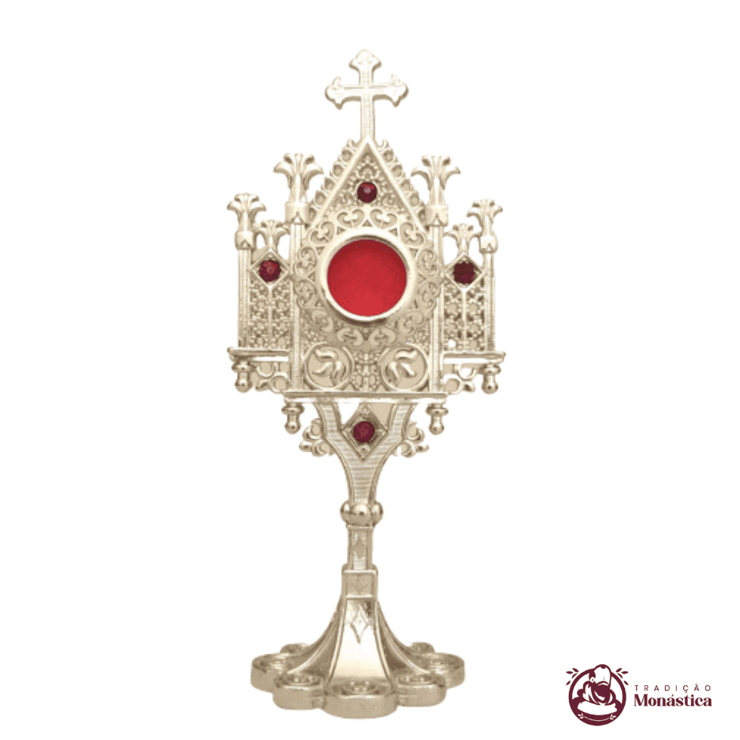 Relicário Pequeno estilo Gótico Níquel - 04 - 1