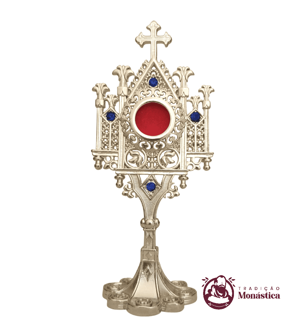 Relicário Pequeno estilo Gótico Níquel - 04 - 3