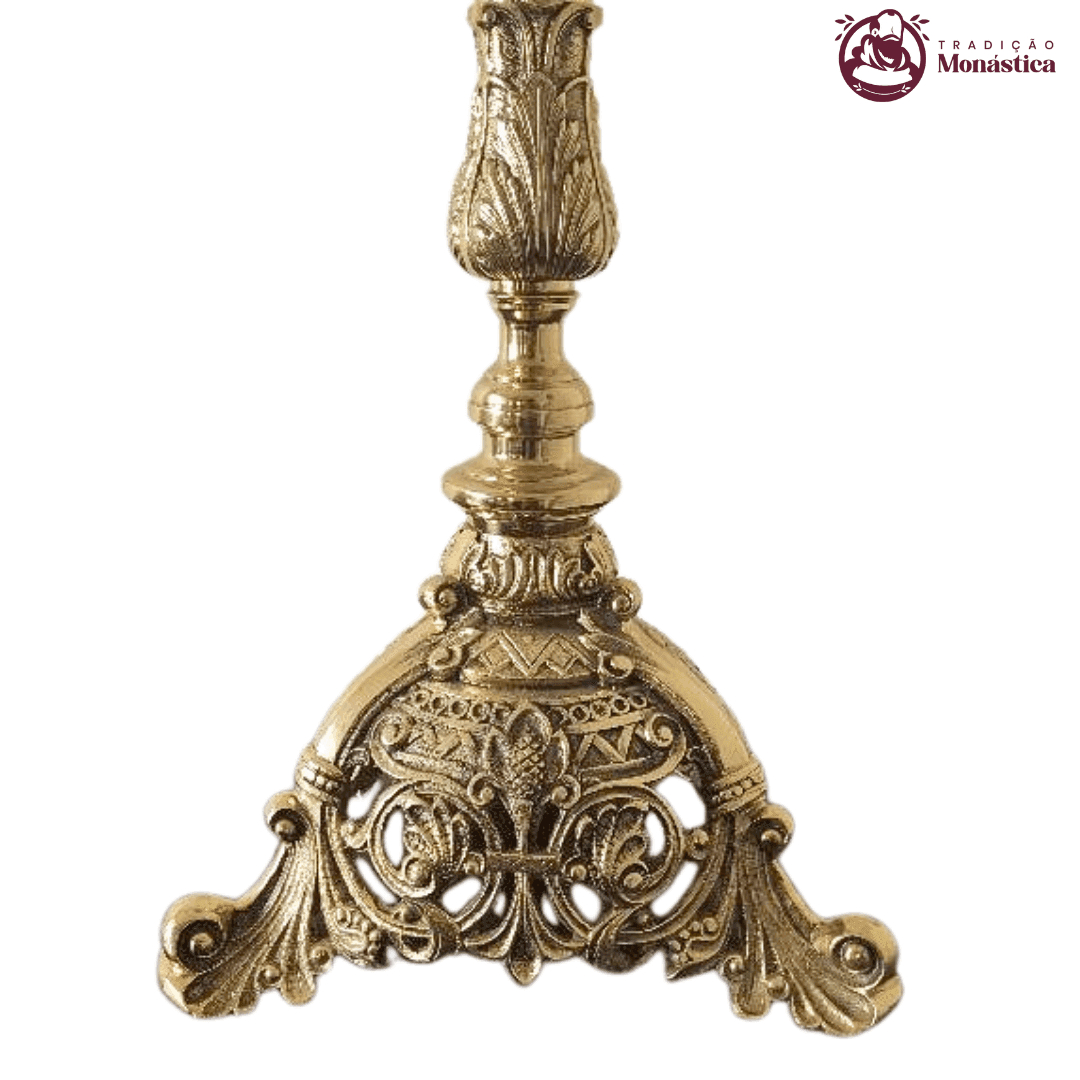 Castiçal Coroa Do Advento, Círio e Vela de Altar - Grande - NSRA - 3 Em 1 - 2