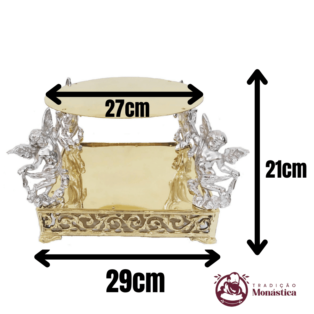 Suporte para Ostensório com Anjos - Base - 21cm de Altura - 2