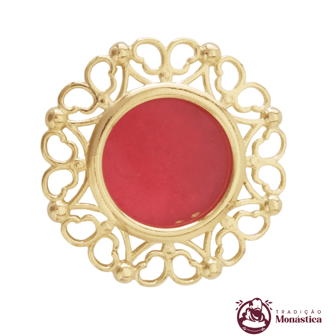 Teca Grande para Relíquia de Santos Banhado a Ouro - TE11 Teca Grande para Relíquia de Santos Banhado a Ouro - TE11