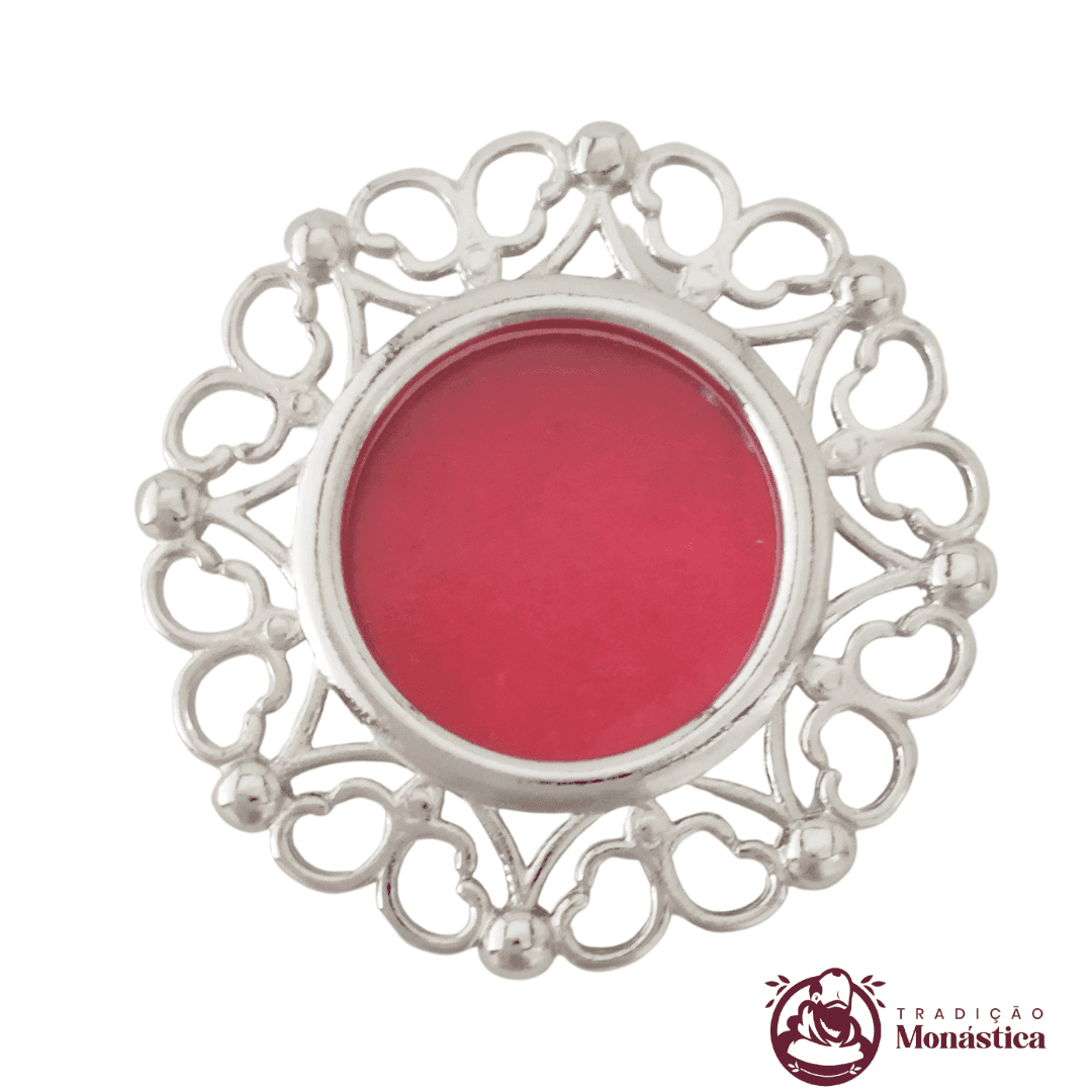 Teca Grande para Relíquia de Santos Niquelada - Prata -TE12 - 1