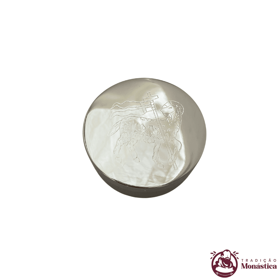 Teca para Hóstia de 7cm - Banhada em Níquel - 2