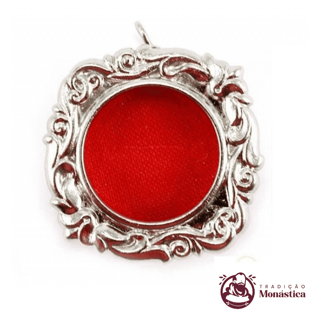 Teca para Relíquia de Santos Niquelada Prata -TE02 - 1