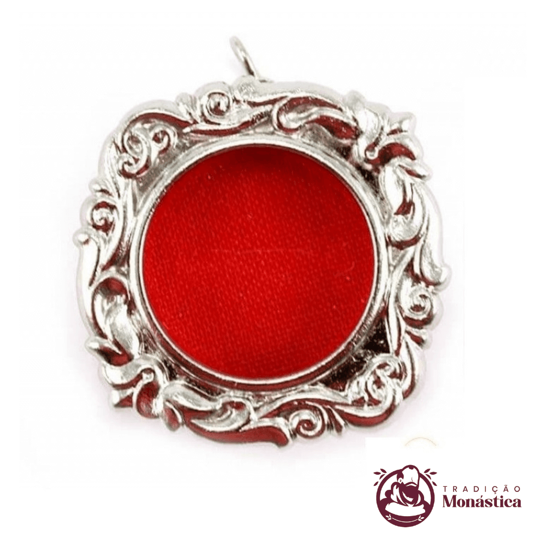 Teca para Relíquia de Santos Niquelada Prata -TE02 Teca para Relíquia de Santos Niquelada Prata -TE02