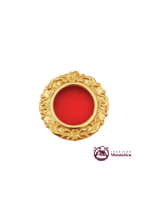 Teca para Relíquia de Santos Banhado a Ouro -Te14 (Diâmetro Interno Grande) Teca para Relíquia de Santos Banhado a Ouro -Te14 (Diâmetro Interno Grande)