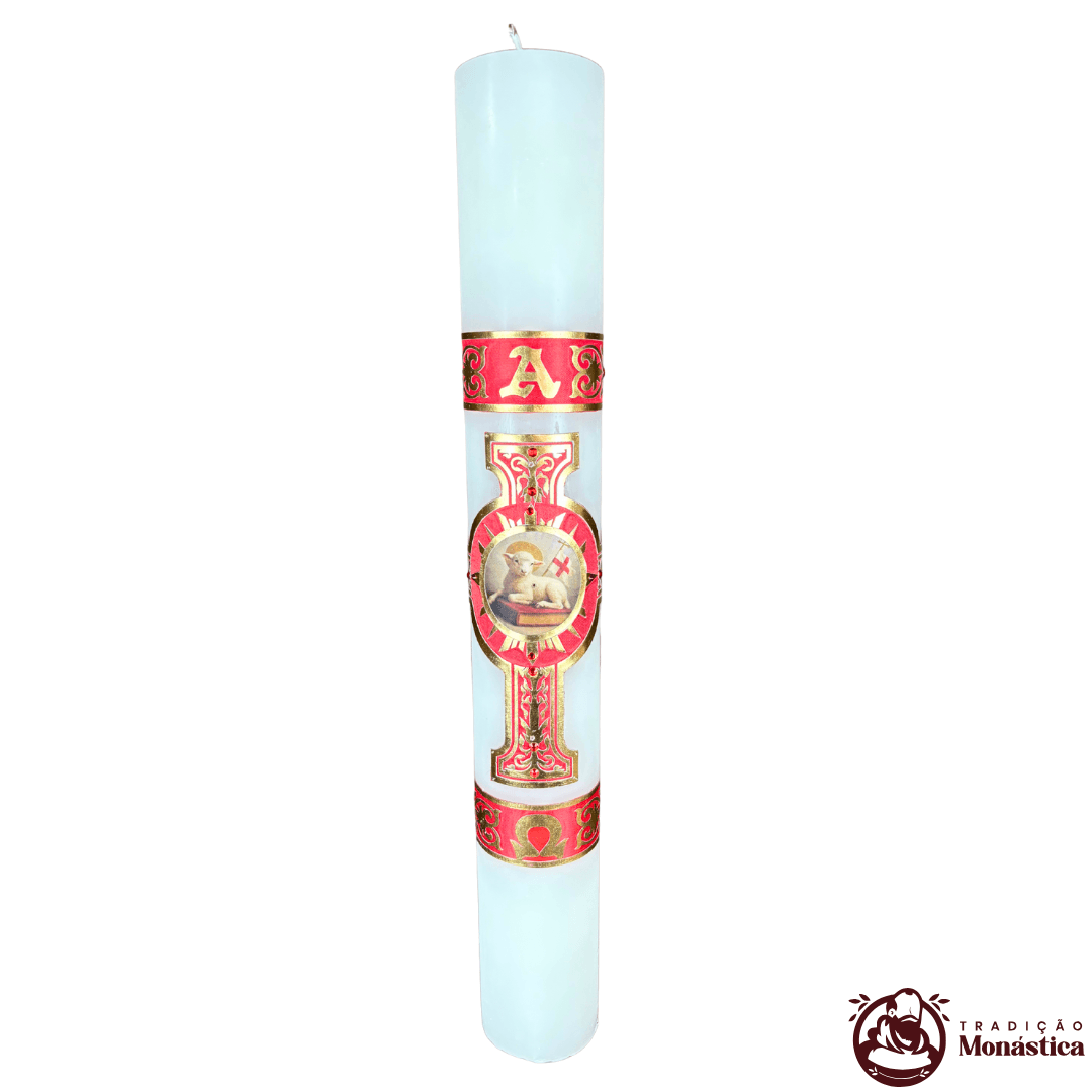 Vela Círio Pascal - Aplicação Cordeiro 01 Vela Círio Pascal - Aplicação Cordeiro 01