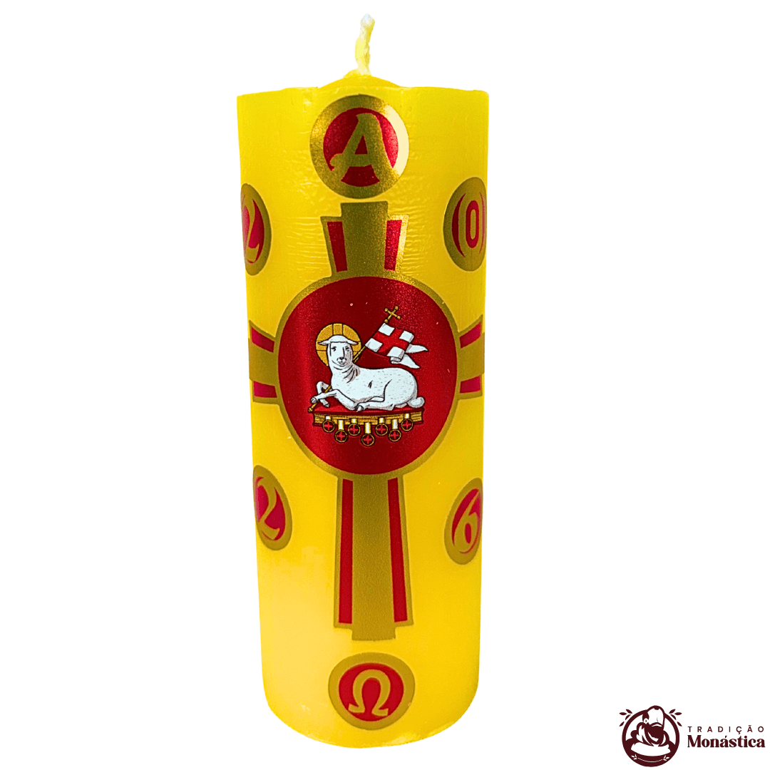 Vela Mini Círio da Família - 13,5x5cm - Cordeiro - 2