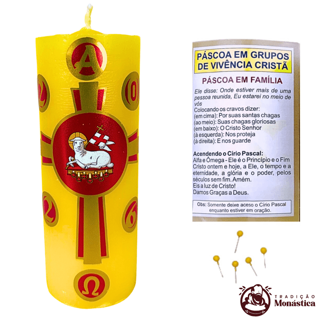 Vela Mini Círio da Família - 13,5x5cm - Cordeiro Vela Mini Círio da Família - 13,5x5cm - Cordeiro