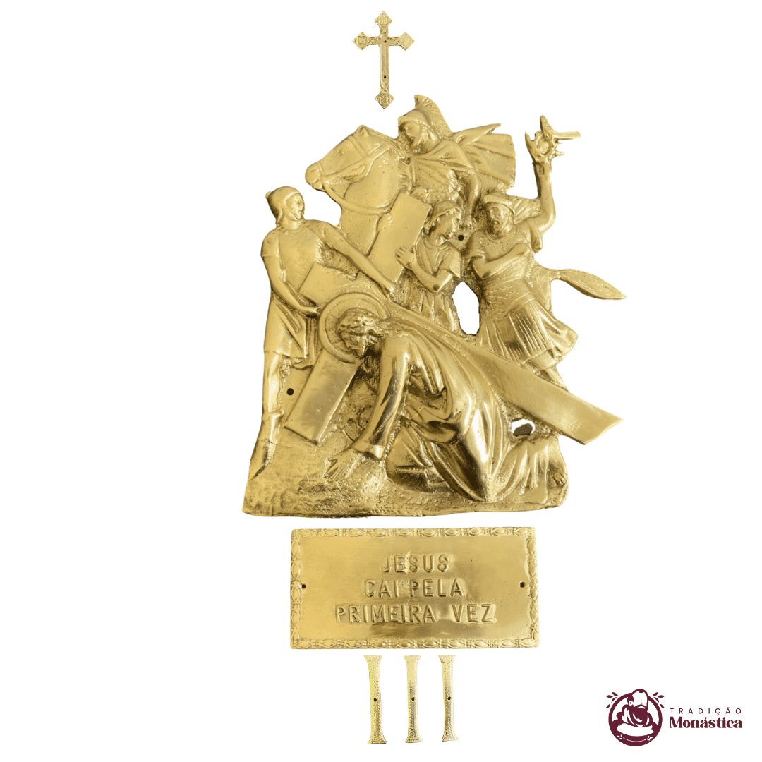 Via Sacra com 14 Estações - feita em Bronze - 3