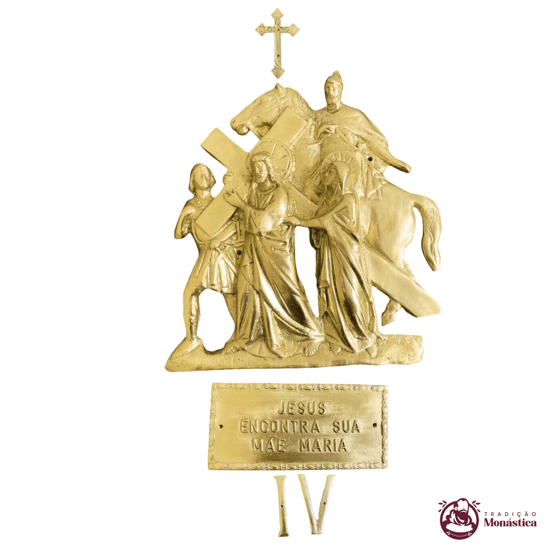 Via Sacra com 14 Estações - feita em Bronze - 4