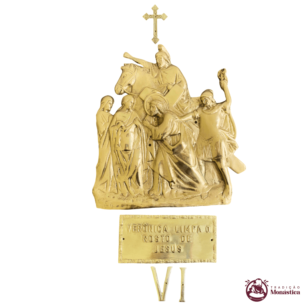 Via Sacra com 14 Estações - feita em Bronze - 6